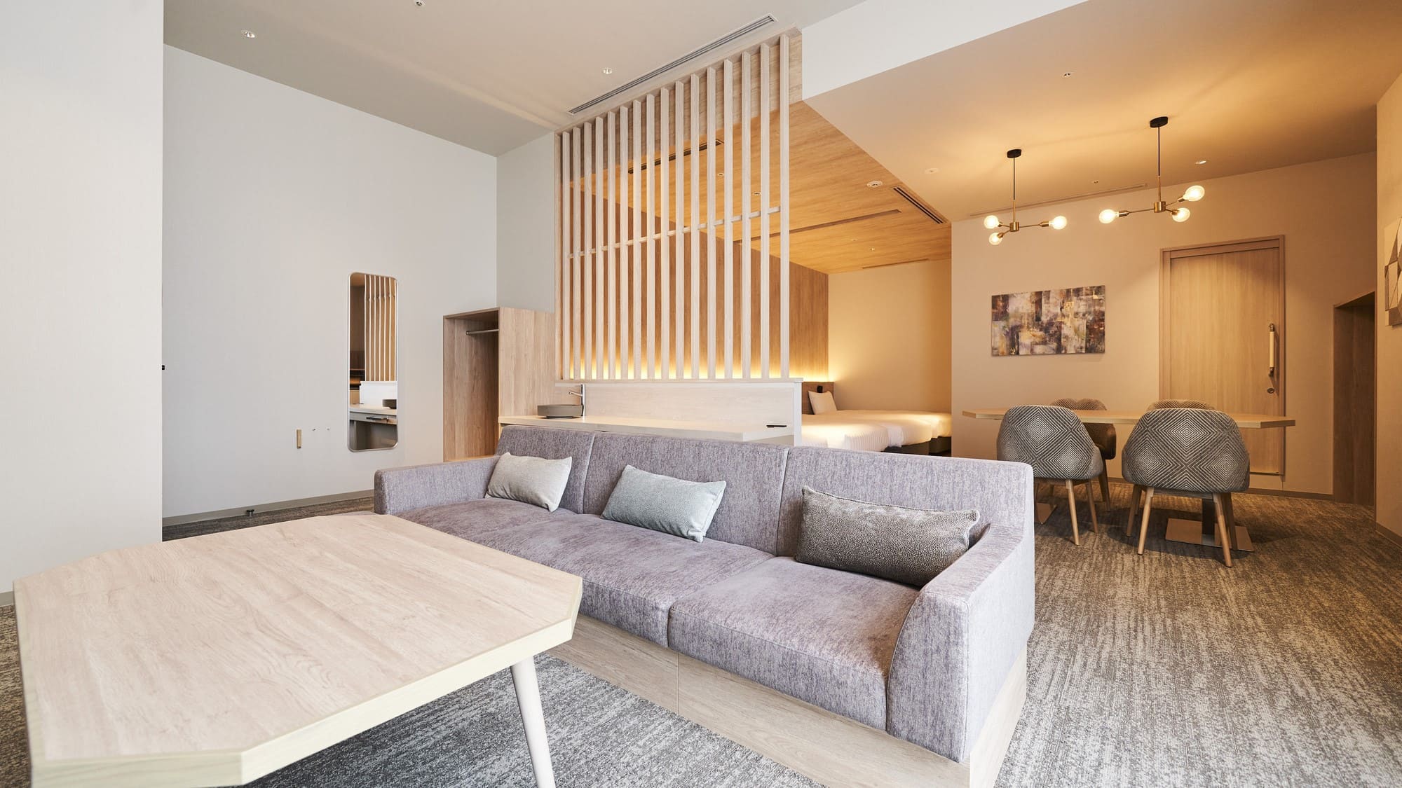 新客室【禁煙】4ベッド　100×200　4台　37平米　