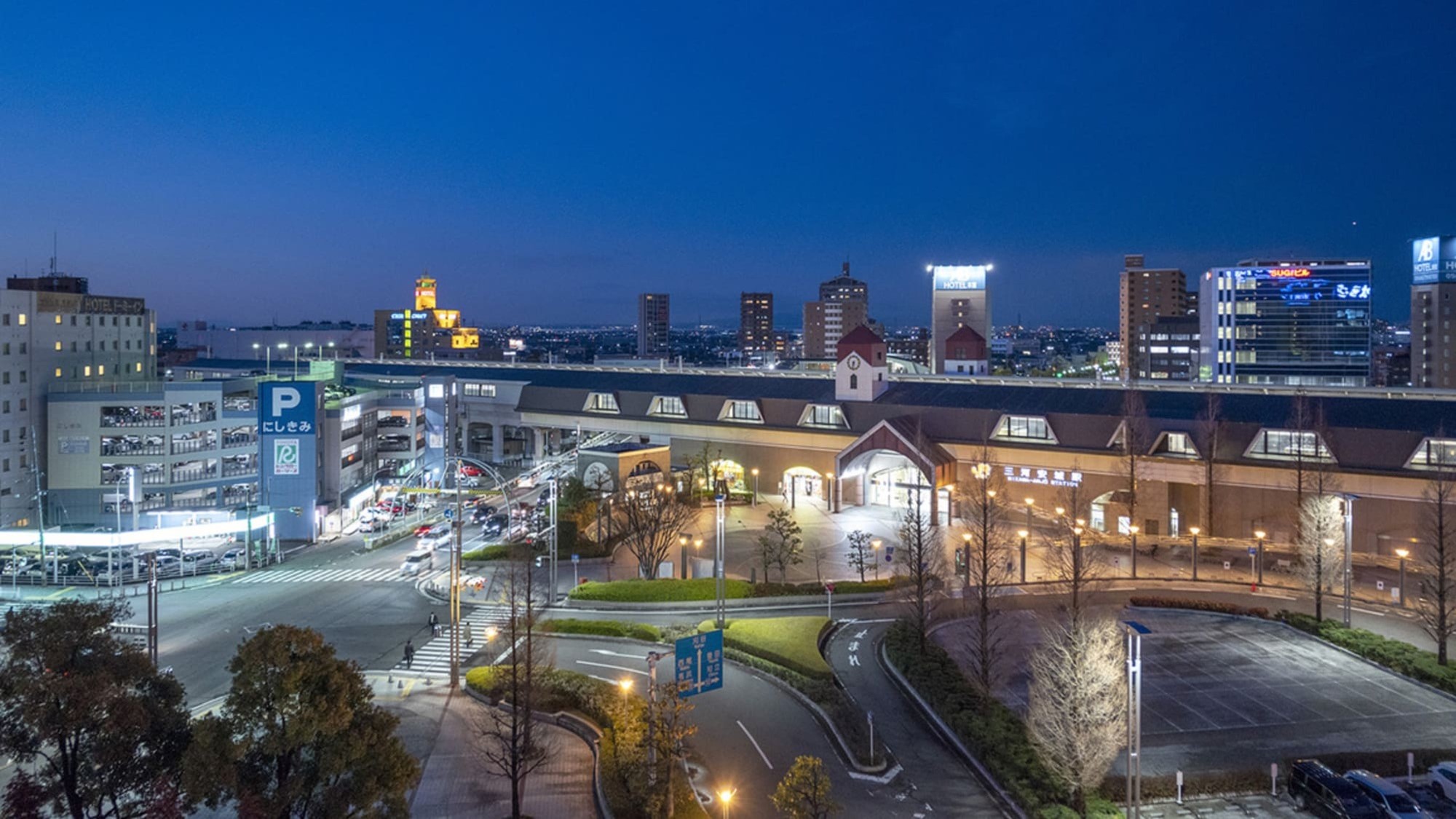 客室からの眺め 駅側