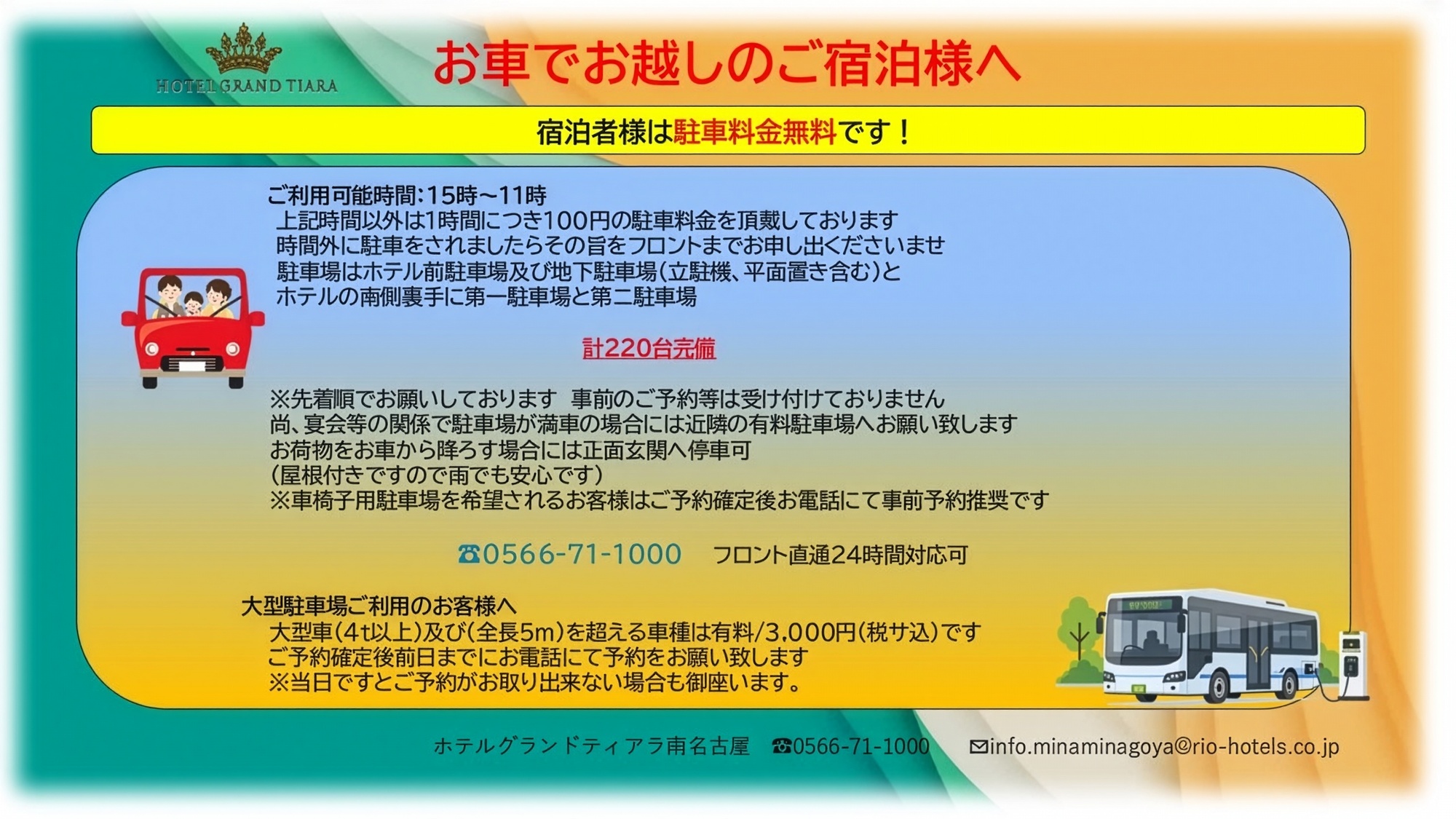 駐車場のご案内