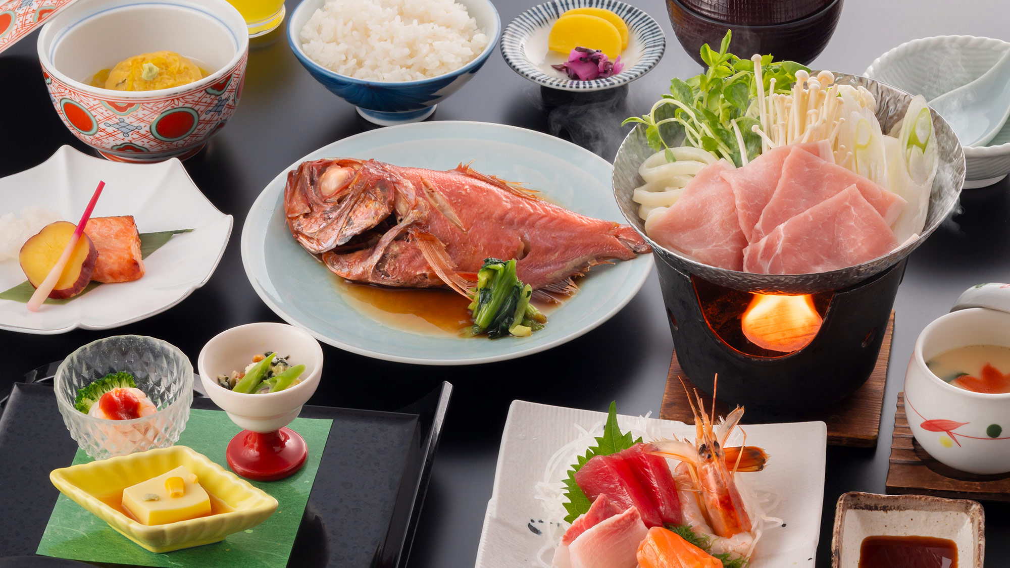 【夕凪会席】控えめなボリュームながらも、厳選された素材を活かした夕凪会席