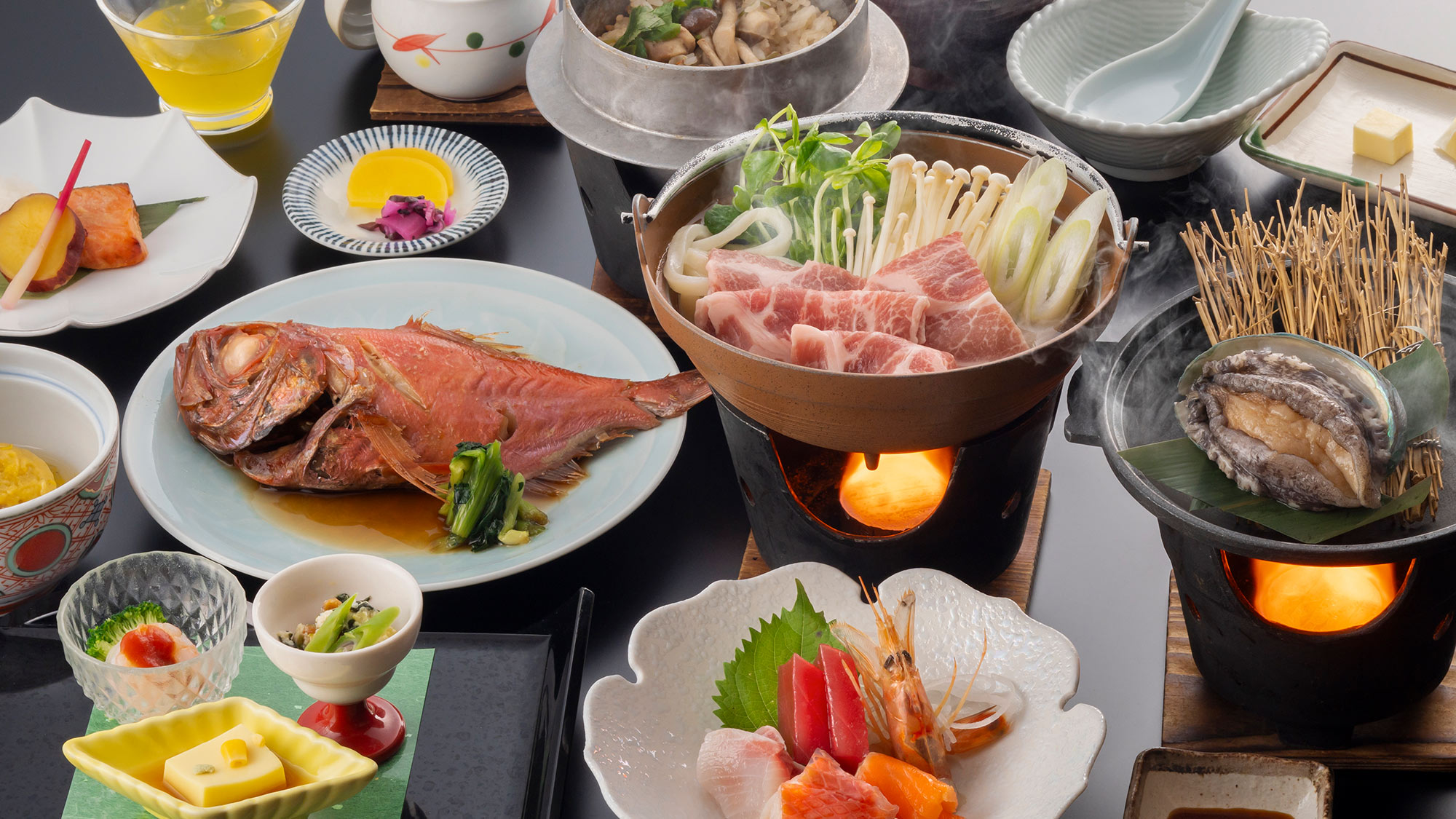 【白波会席】当館のスタンダードプラン会席コース