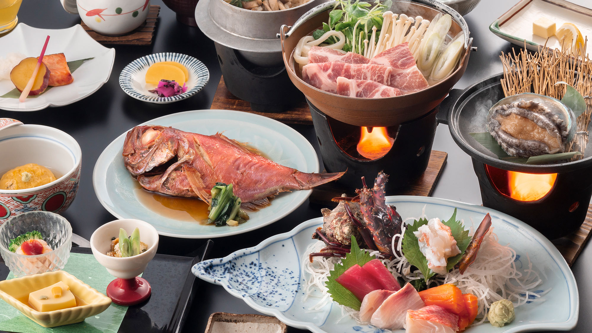 【海光会席】伊豆や熱海周辺でその日最も新鮮な状態で水揚げされた地魚を堪能できる贅沢プラン