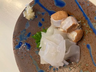 スルメイカの刺身