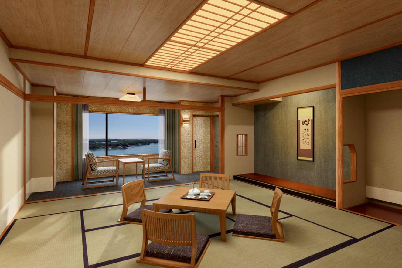 【華陽棟スーペリアフロア『藍景』】伊勢海老洗い・松阪牛・鮑(あわび)《華味会席・お食事会場》