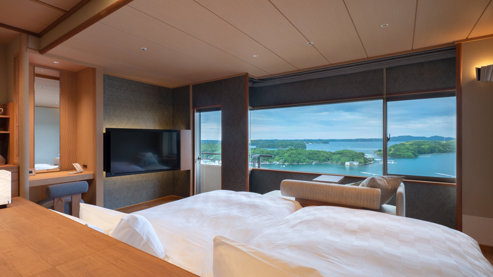 特別フロア『翠景』ベッド付き和室タイプ客室一例