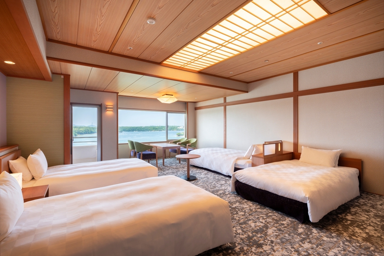 【華陽棟スーペリアフロア『藍景』】伊勢海老・活け姫鮑陶板焼・伊勢の国健康豚《しま会席・お食事会場》