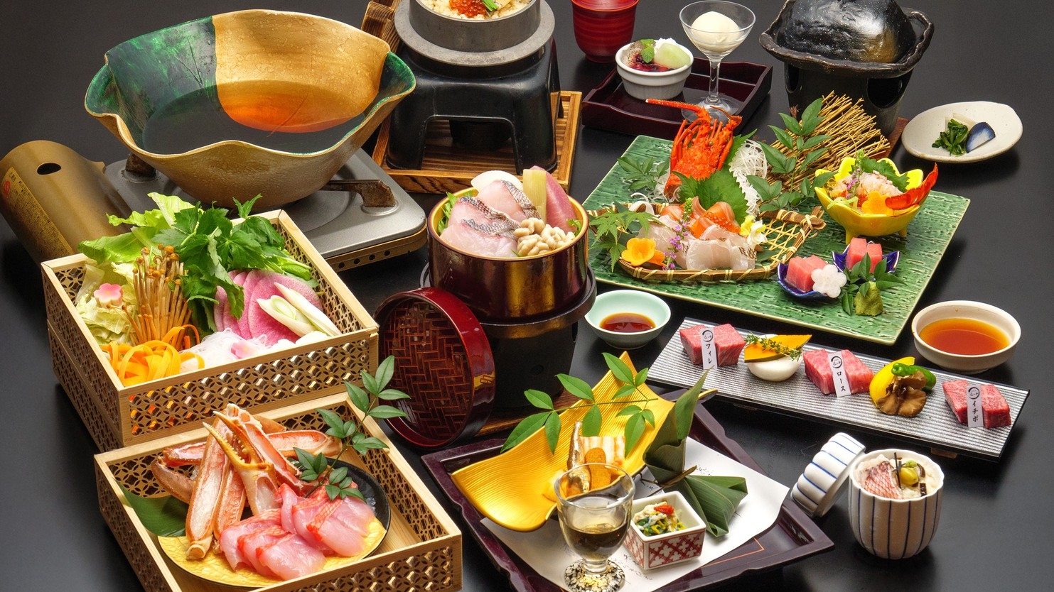 高層階★露天風呂付【里山スイート】とＡ５認証近江牛など選りすぐり食材を愉しむ　季節会席〜叡智〜