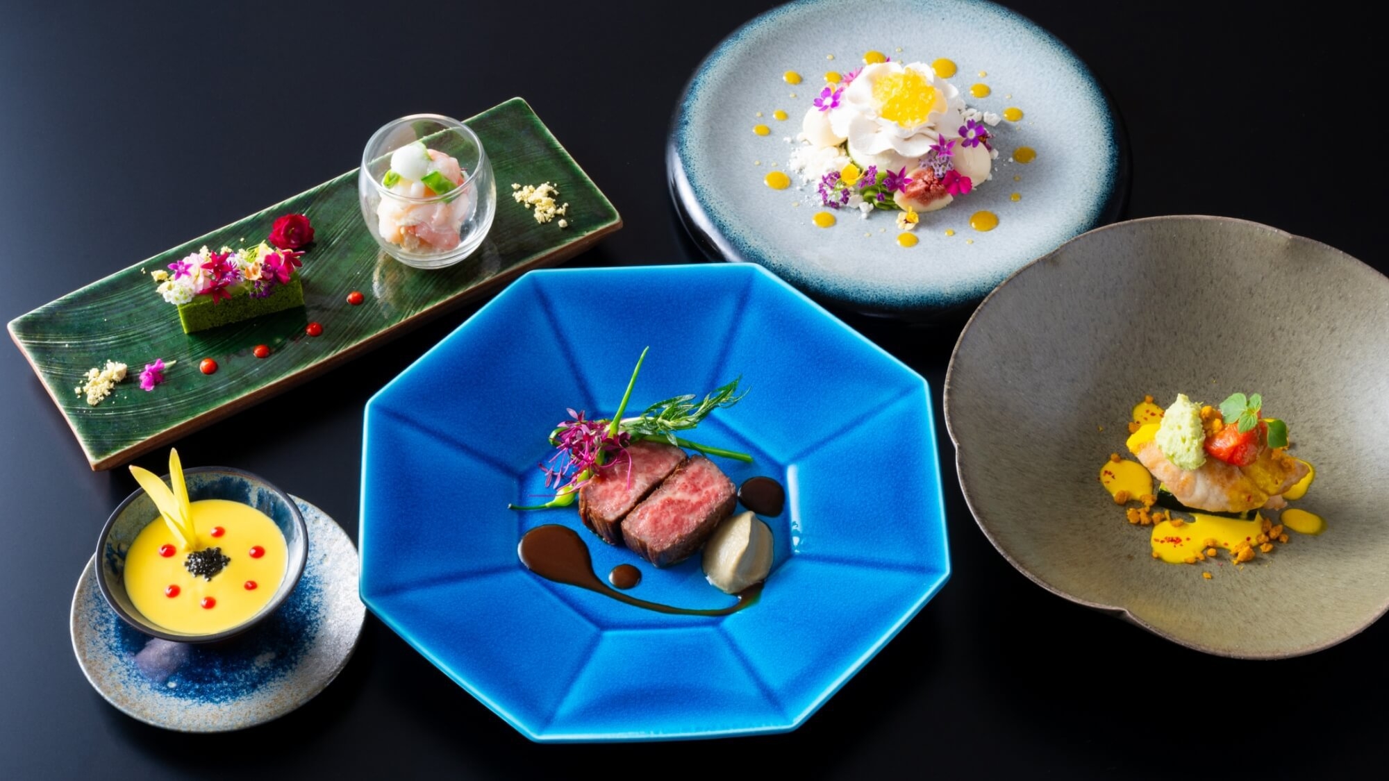 【三夏の贅沢フレンチ】幻の能登牛極上ランプ肉と「なんとのね」旬採れ無農薬野菜・富山湾旬の海幸を堪能！