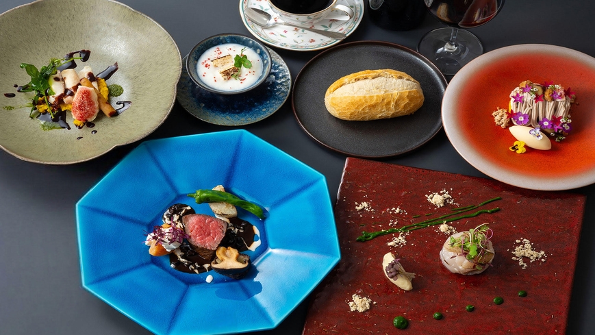 【1日限定10食】三秋のプレミアムフレンチ｜富山和牛と「なんとのね」旬の無農薬野菜・富山湾のまとう鯛