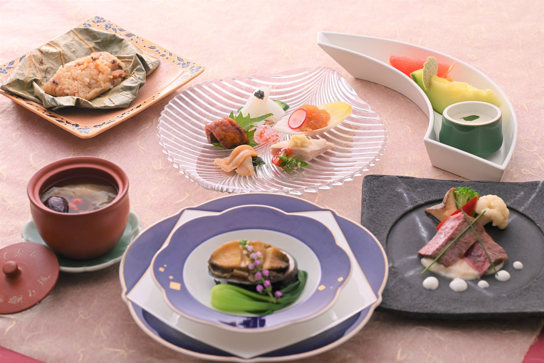 ＃手の届く贅沢を 鮑 国産牛 ☆ダイニングバーで愉しむ特選中華コースプラン ” S ”☆ 2食付