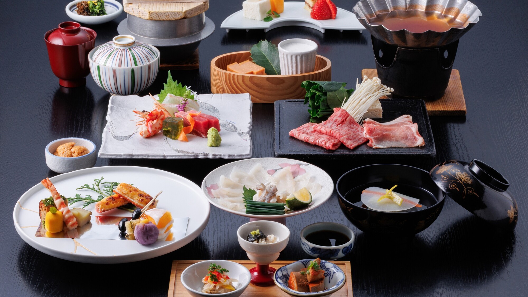 離れレストラン寿泉の創作和会席