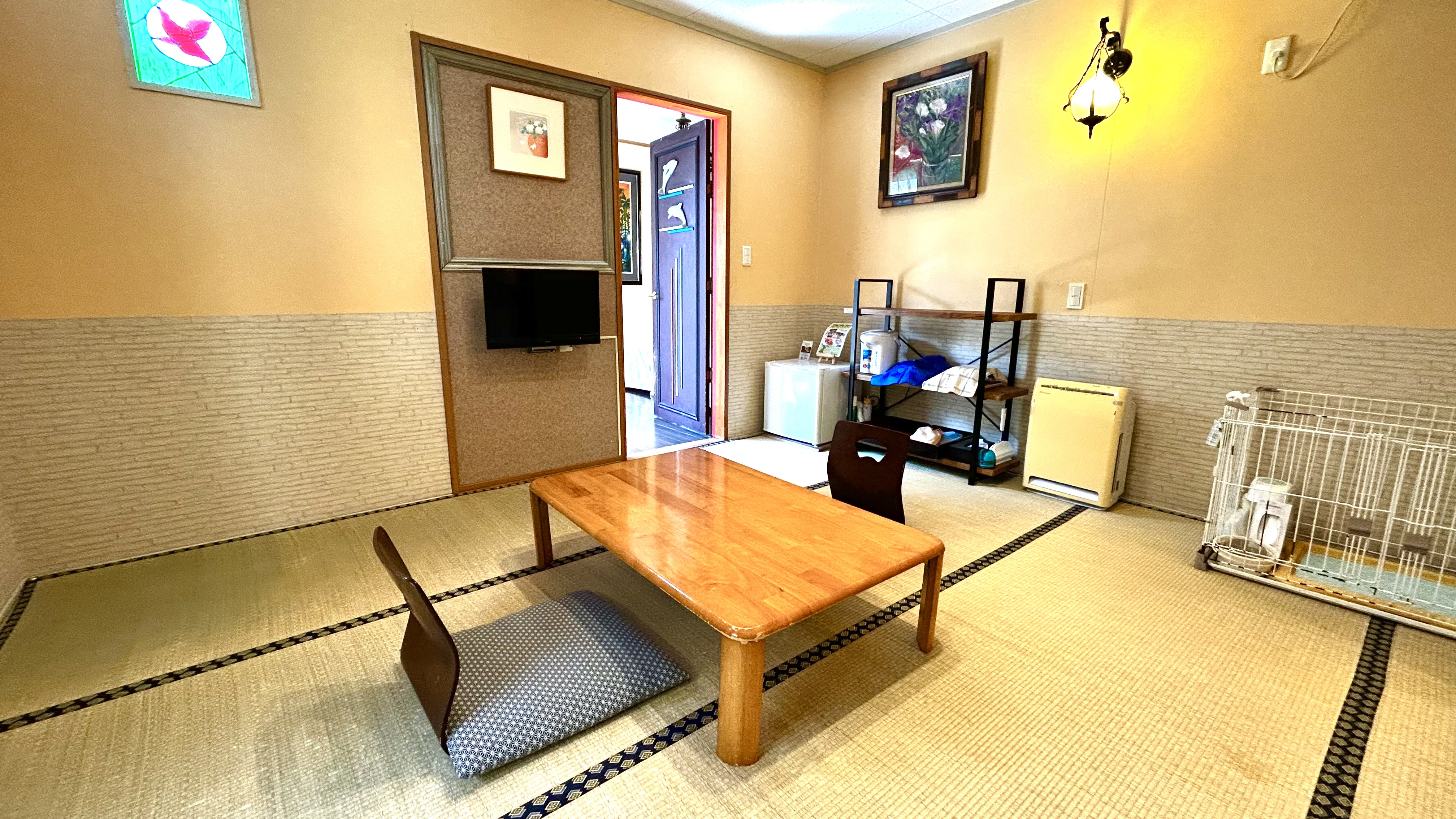 山荘　入口から