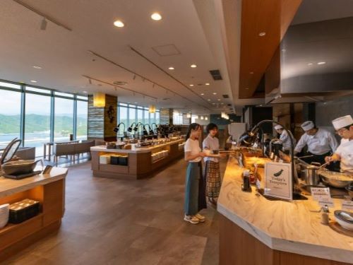 磯香るセットプラン　あわびの踊り焼き付き海峡ビュッフェ