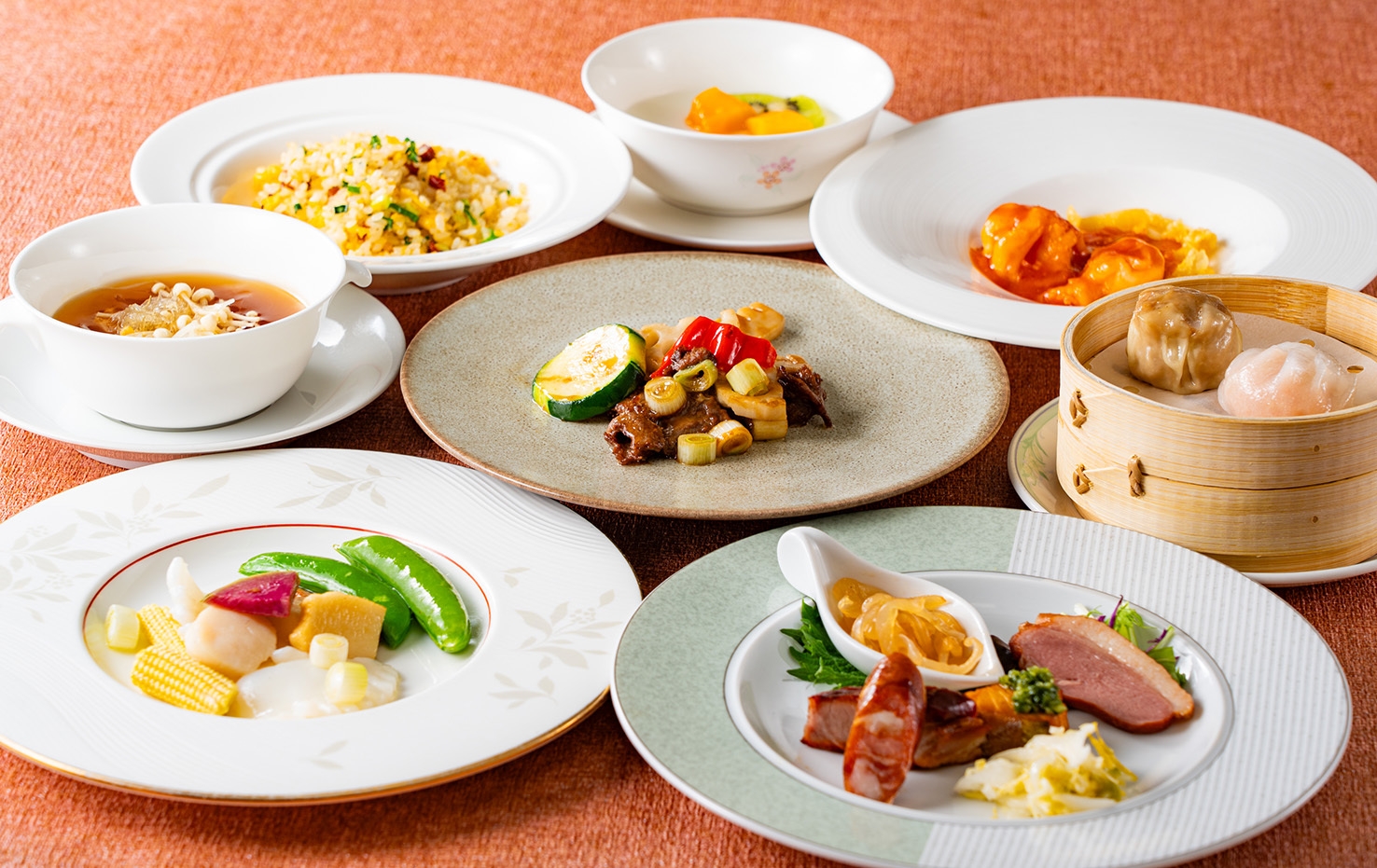 中国料理＜南園＞宿泊者限定コース「月華」（夕・朝食付き）