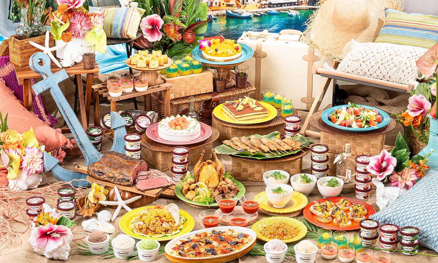 ＜ルクレール＞【土日】ワールドリゾートブッフェ with ハーゲンダッツ（夕・朝食ブッフェ付き）