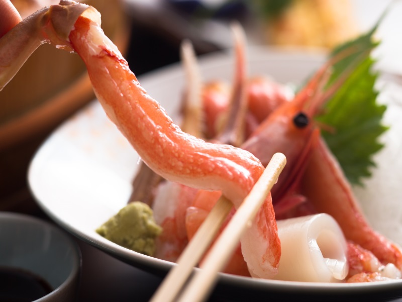 ☆‥ぷりっぷりイセエビと焼ガキ付━☆のお得なカニプラン