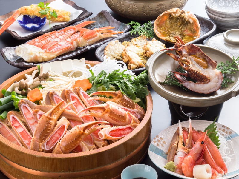 ☆‥ぷりっぷりイセエビと焼ガキ付━☆のお得なカニプラン
