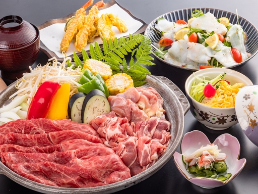 【夏♪海水浴特典付き】３種のお肉の陶板焼きでスタミナ満点♪海水浴応援特典も満載！