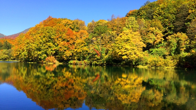 【巡るたび、出会う旅。東北　自然】月山満喫！天然温泉の五色沼展望風呂と深山料理♪