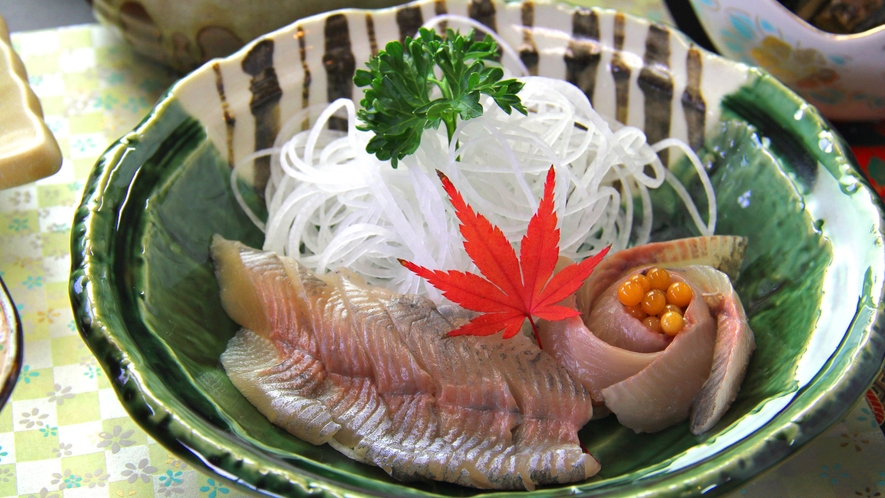 【お料理一例・堪能プラン】川魚のお刺身