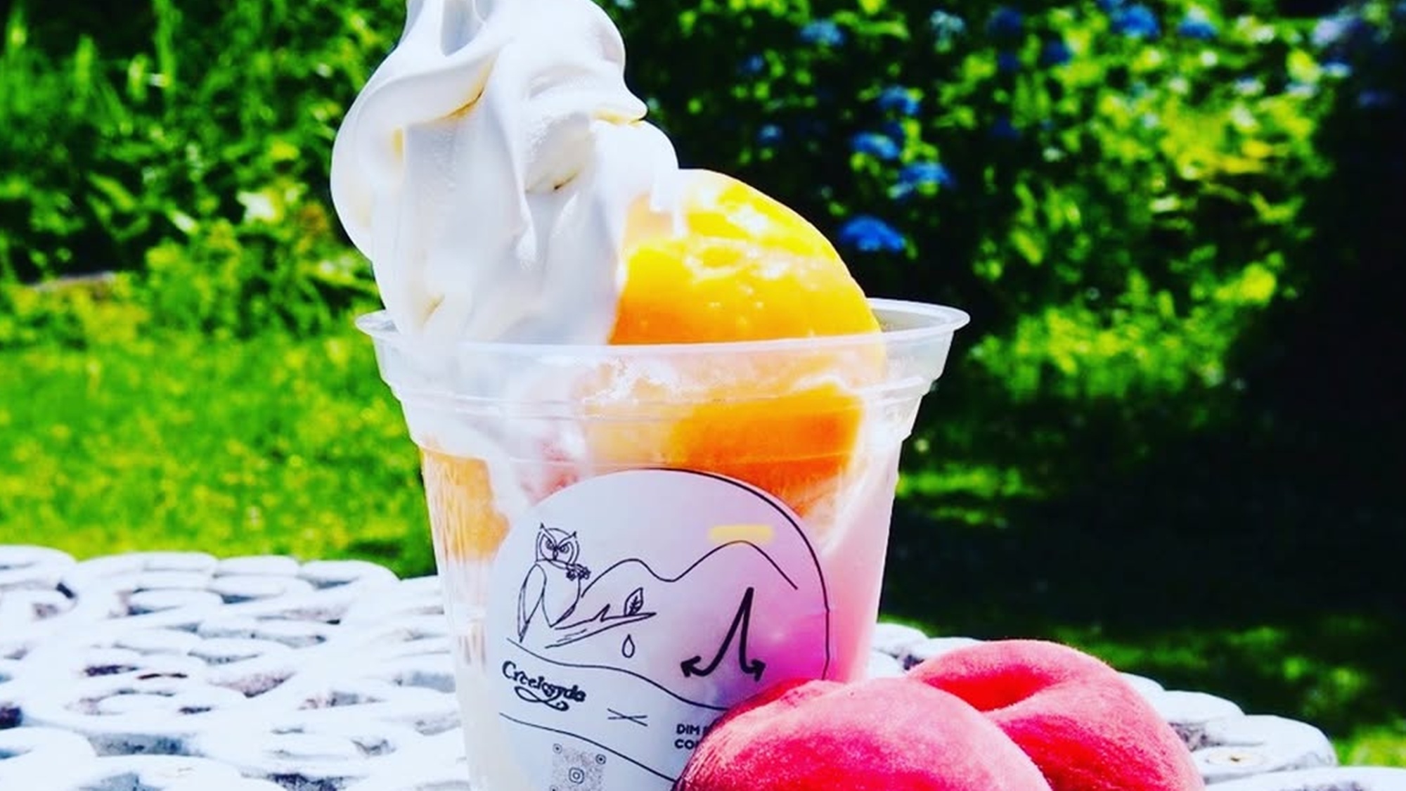 *【期間限定】生ももソフトクリーム