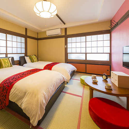 えんどう豆のお部屋~赤を基調としたモダンなお部屋です◆