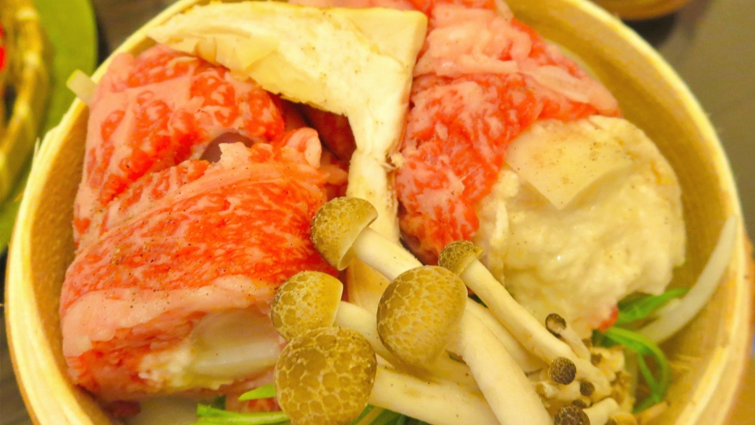 【お野菜たっぷり信州プレミアム牛のせいろ蒸しで朝から元気に】戸隠の美味しい水で作る宿坊の朝ごはん♪