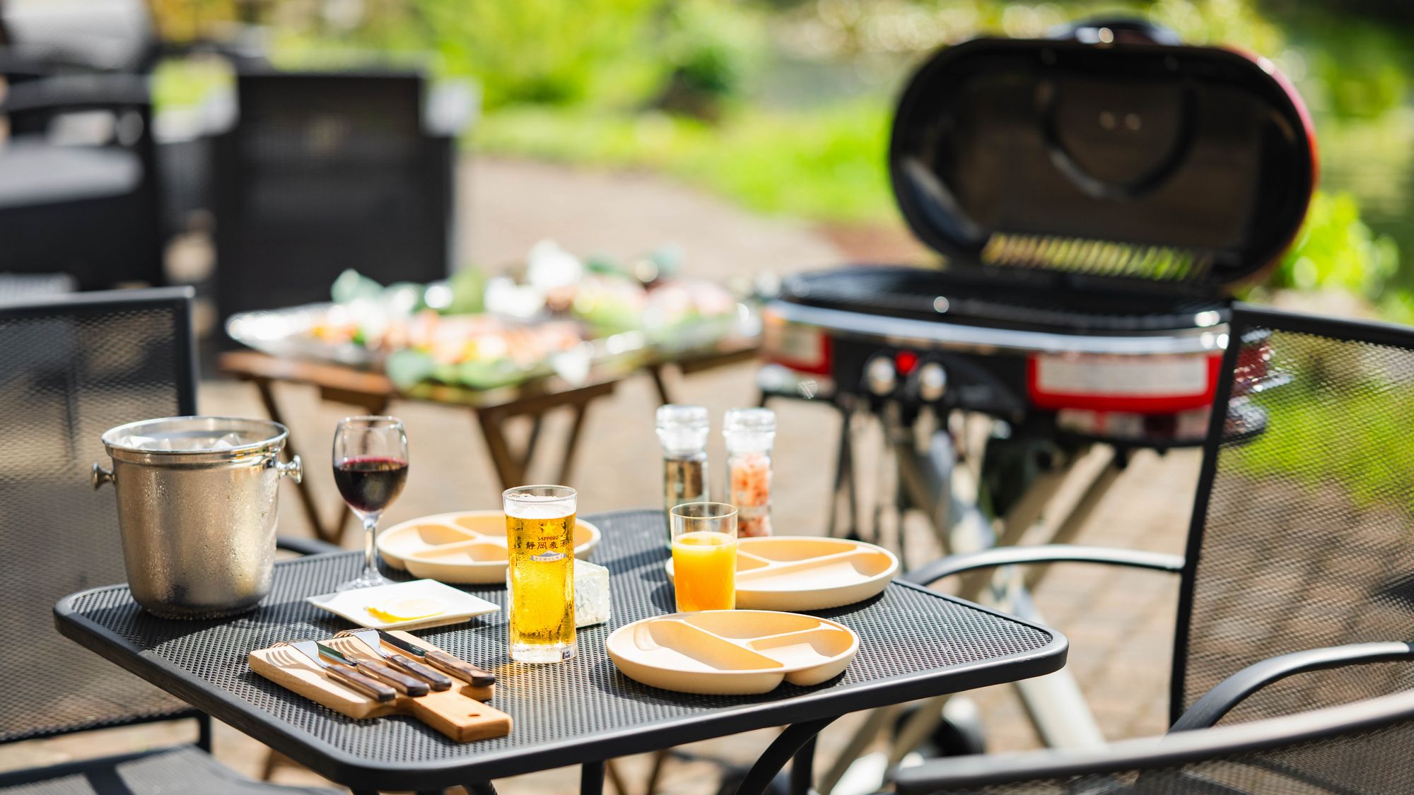 【BBQプラン】自然に包まれた開放感のある庭でバーベキュー