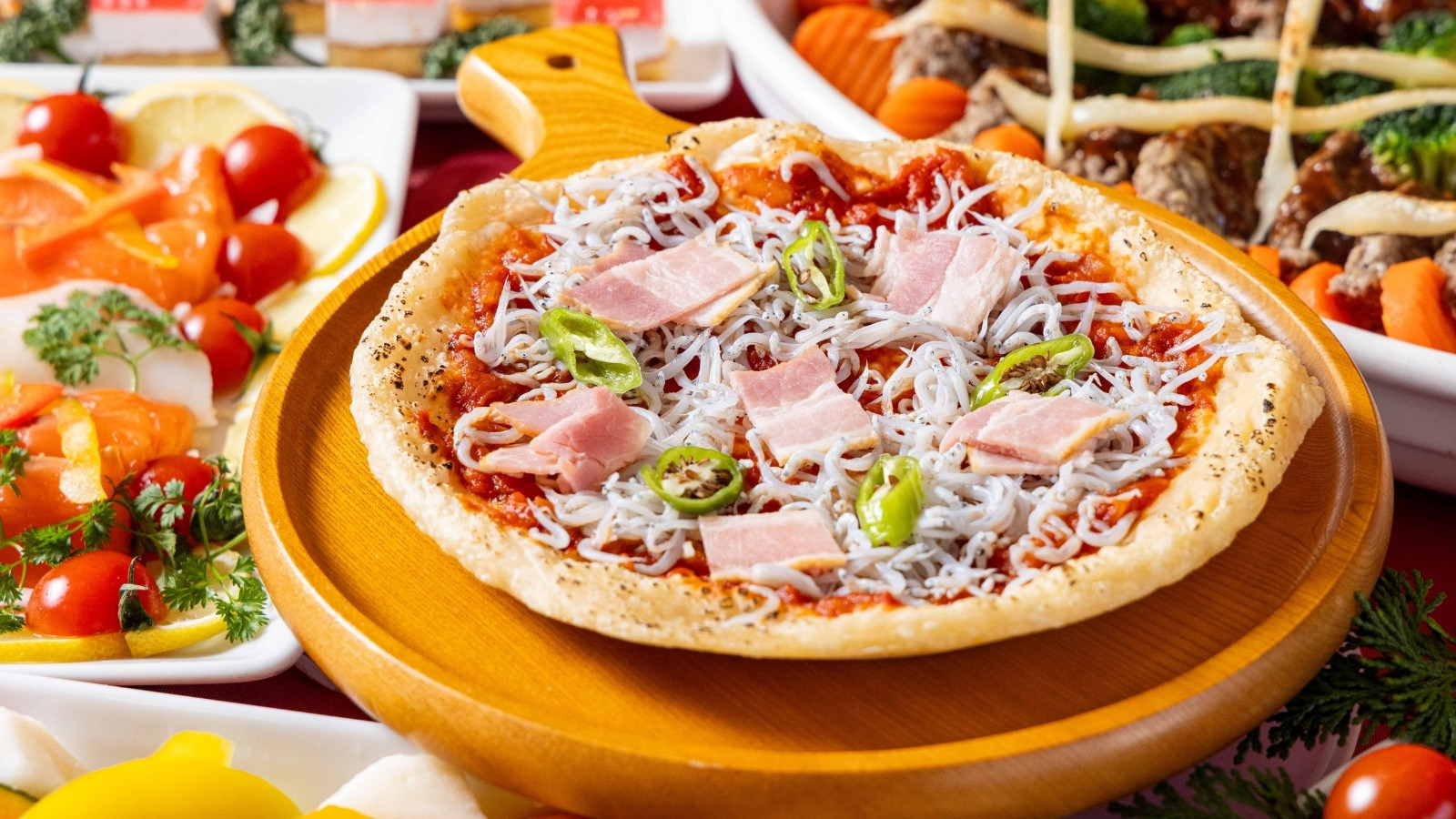 夕食バイキング一例