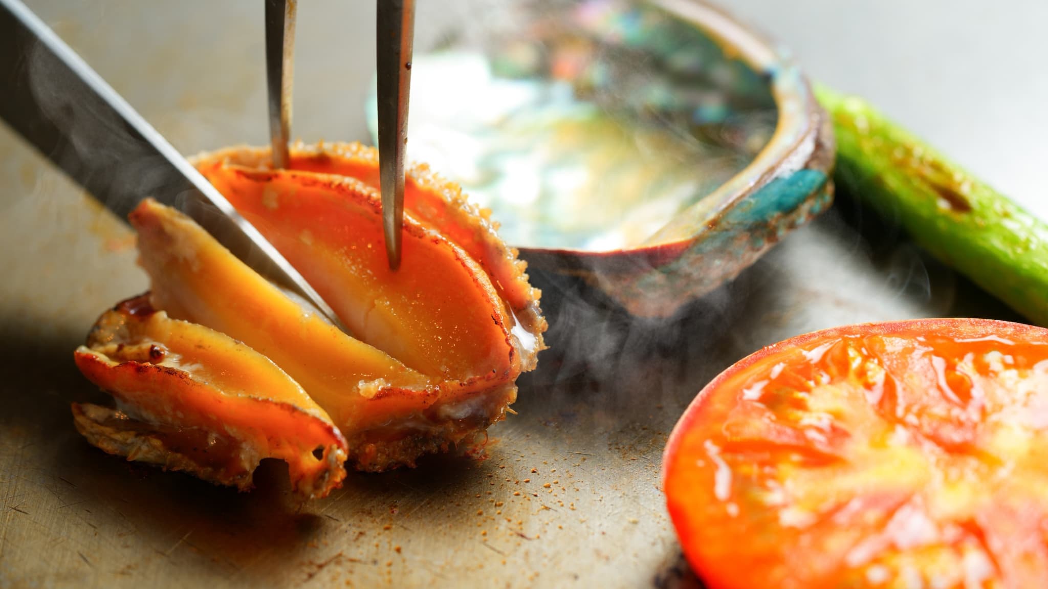 【5％OFF】【楽天スーパーSALE】【 鉄板焼久住コース】黒毛和牛と鮑バター焼き付／夕食17:30