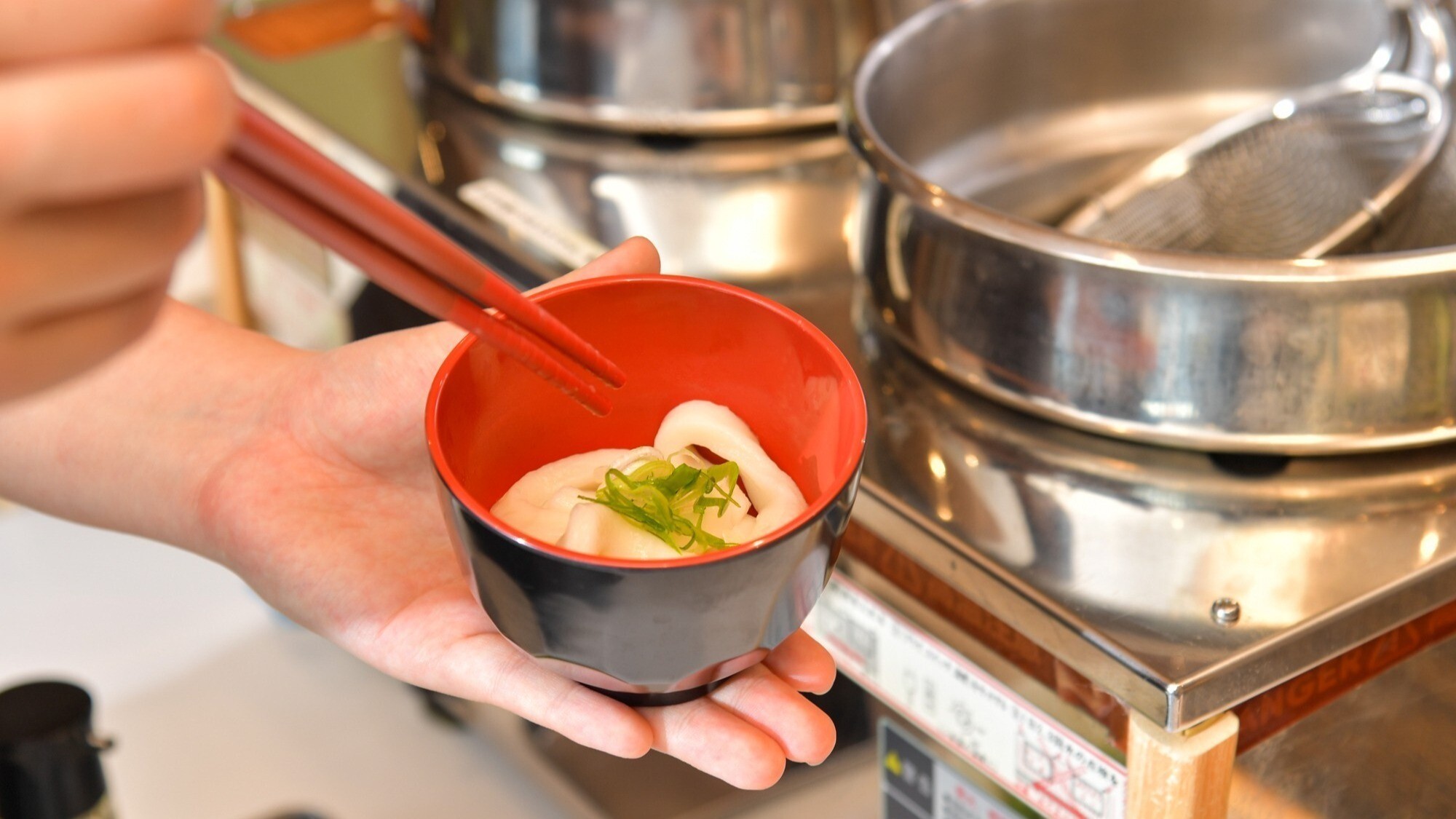 伊勢名物を朝食で。もっちり伊勢うどん。