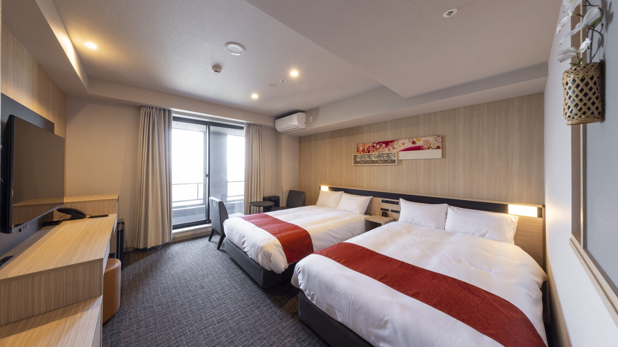 【別館】スタンダードツイン　セミダブルベッドが2台！