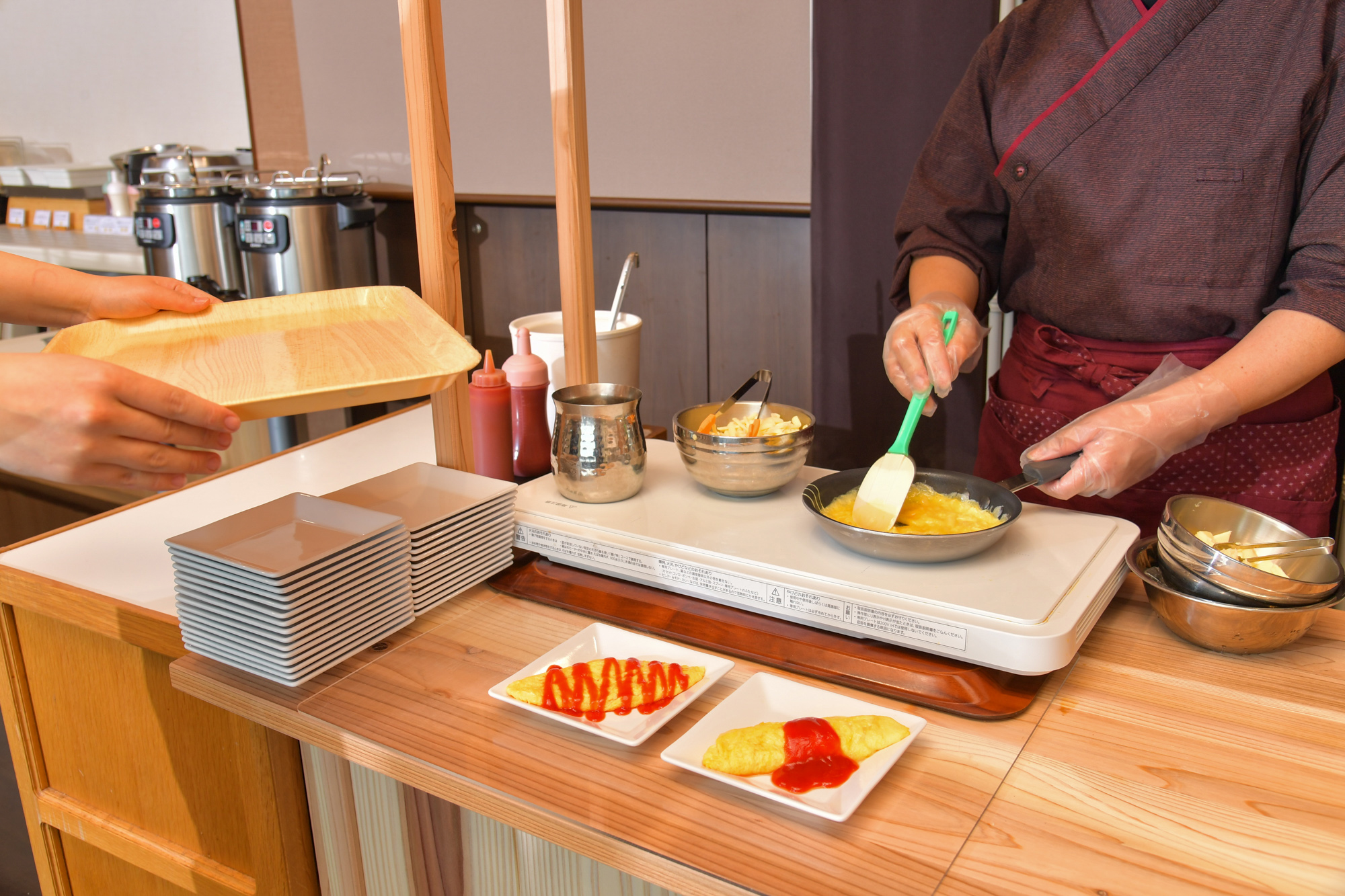 出来立てのオムレツはいかかでしょうか？