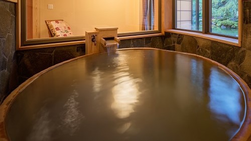 【特別室】客室内のお風呂だから24時間プライベートバスタイムを楽しめます♪