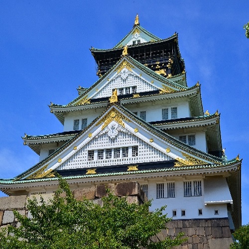 大阪城は存在感十分！！