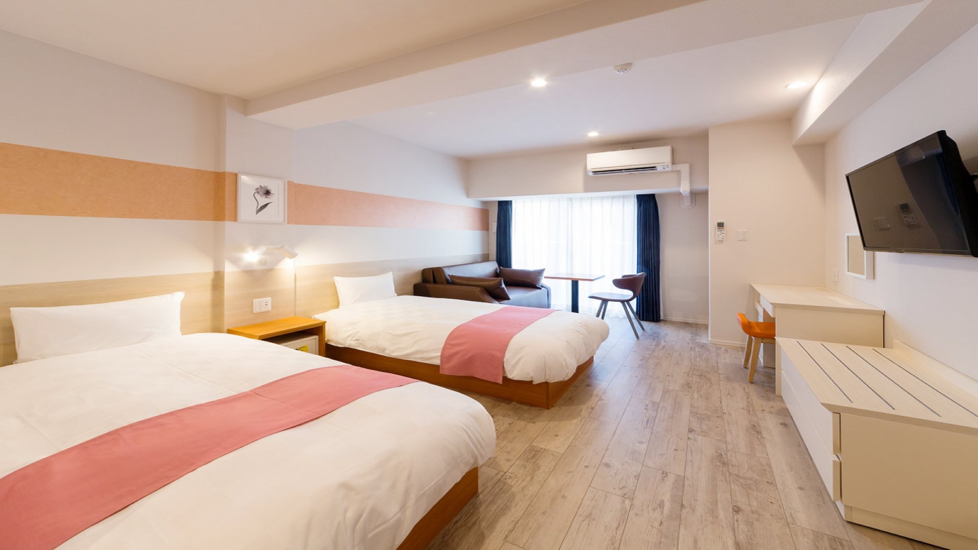 【スーペリアツイン：Superior Twin Room】トリプル対応が可能なスーペリアツインルーム