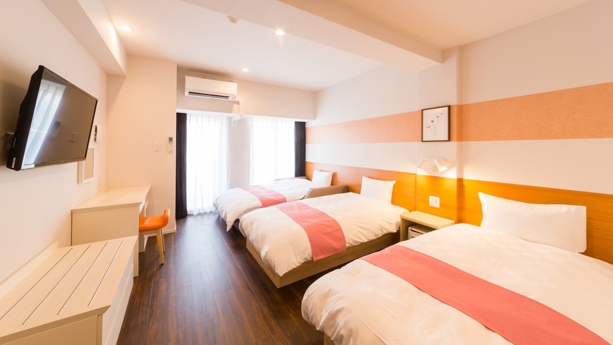 【スーペリアツイン：Superior Twin Room】トリプル対応が可能なスーペリアツインルーム