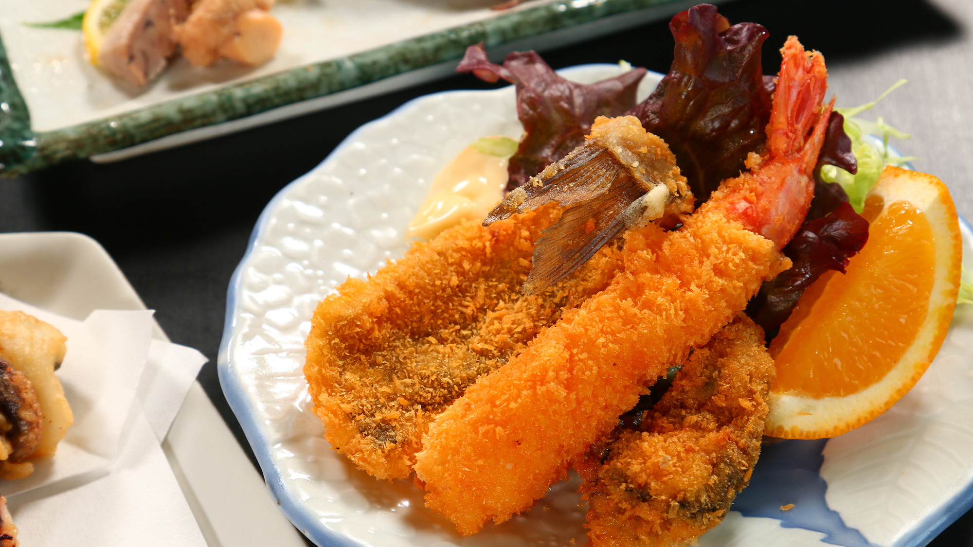 【夕食の一例】　フライ