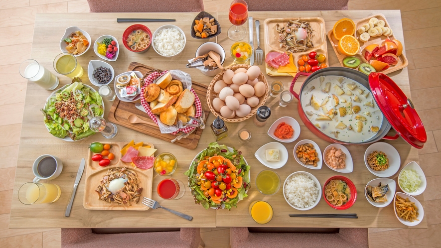 彩り豊かな朝食ビュッフェ☆