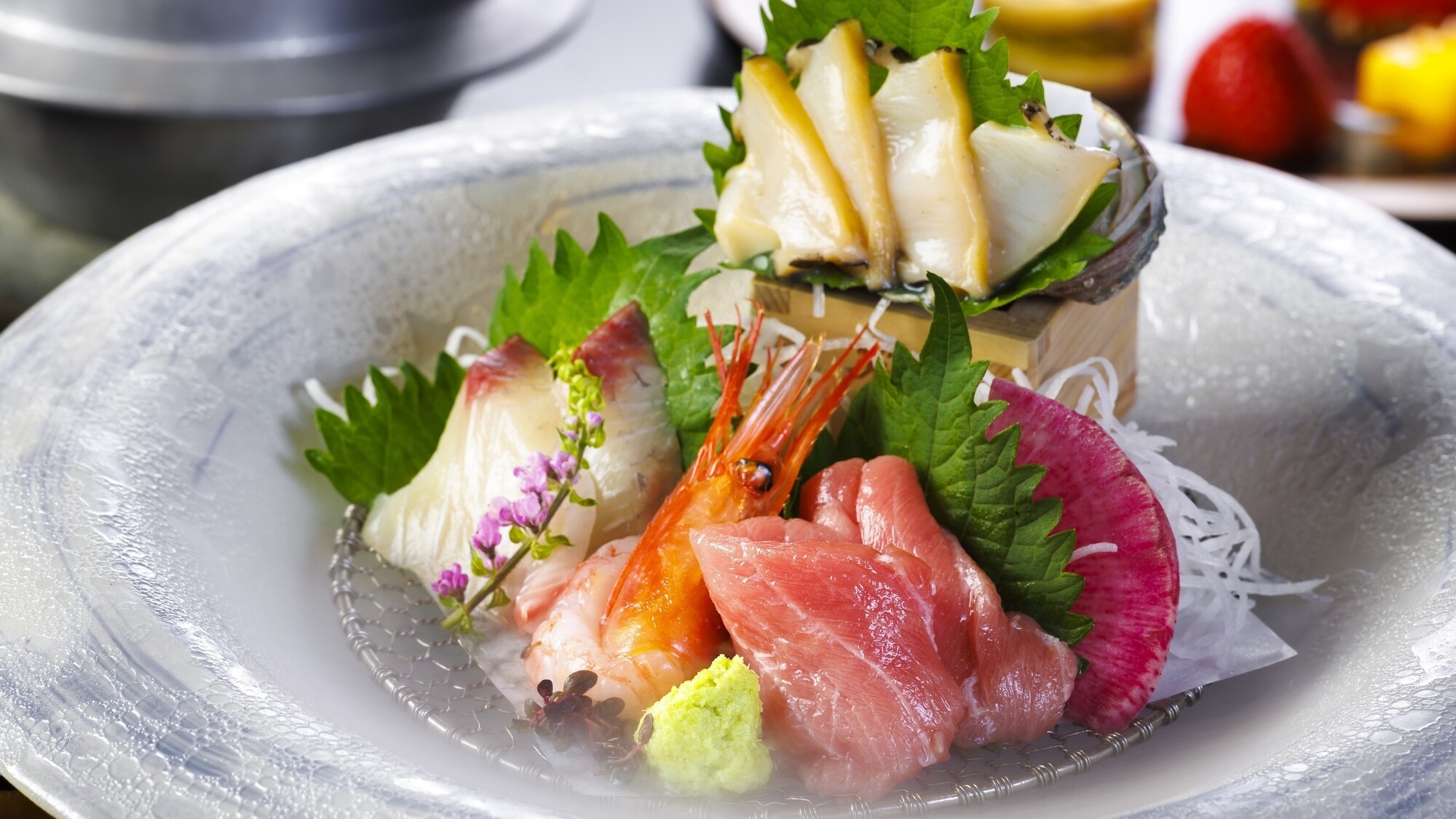 【数量限定★特製味覚会席】料理長こだわりの豪華特撰会席「悠然」＜前半＞と朝食〜ユネッサン入り放題