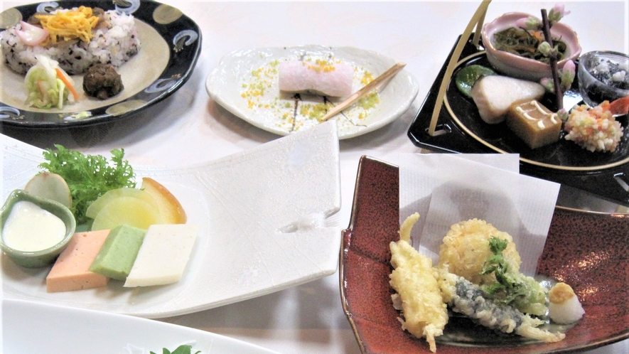 *福島が誇る農産物をふんだんに使った和食膳