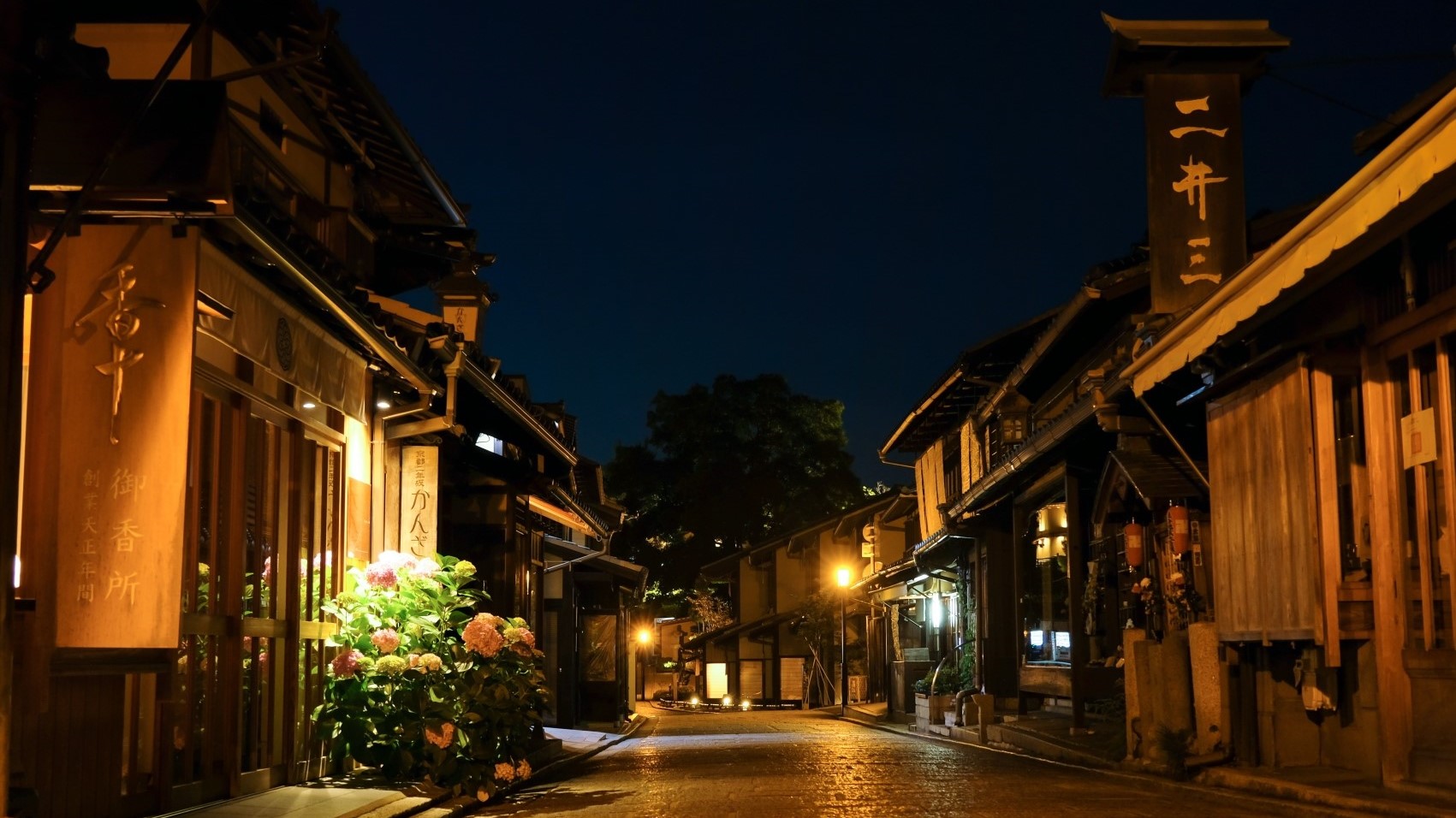 ■祇園■花見小路　舞妓さんや芸妓さんの姿が見られるかも。