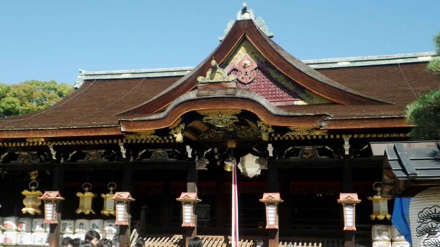 ■北野天満宮■学問の神さま・菅原道真を祀り、梅の名所としても有名。