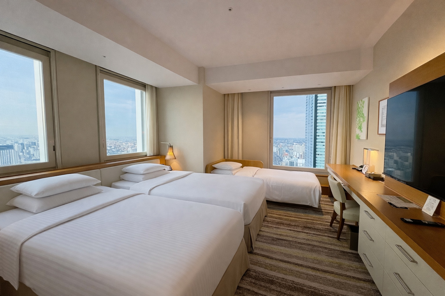 デラックスコーナーツイン（ビューバス）３名様