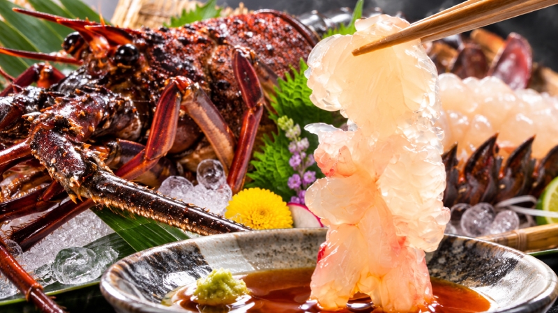 【伊勢海老】コレだぁ！ぷりっぷりを丸ごと一匹付き！海鮮ＢＢＱコース！おすすめです。