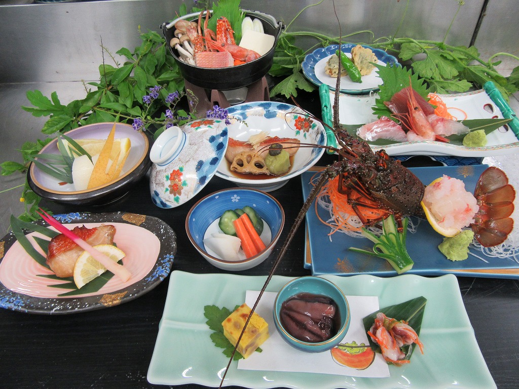 伊勢海老プラン夕食例