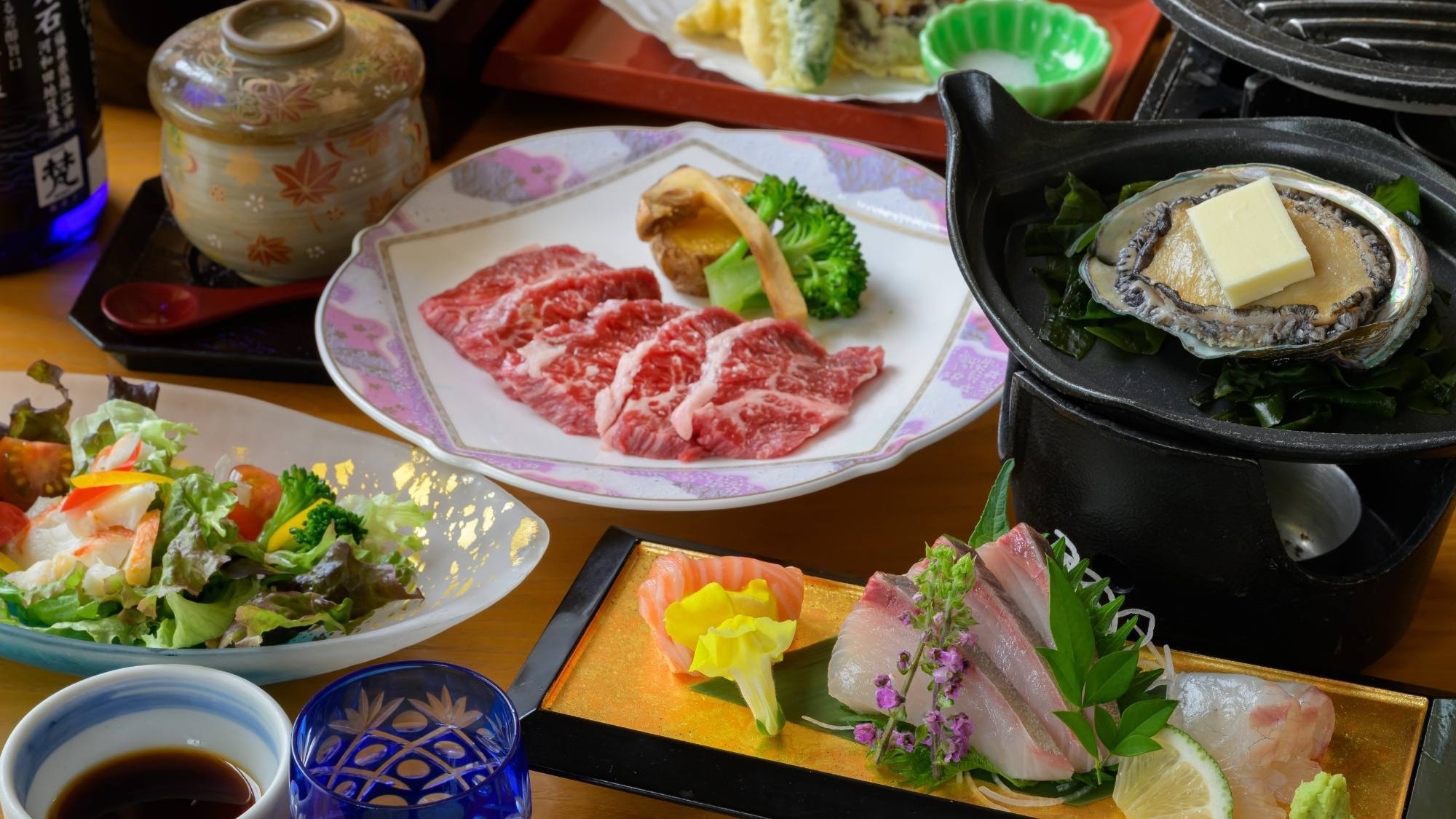 【秋の極み〇寿司会席】贅を尽くした最上コース！鮑・和牛・伊勢海老と秋の味覚堪能〇新鮮握り寿司5貫★