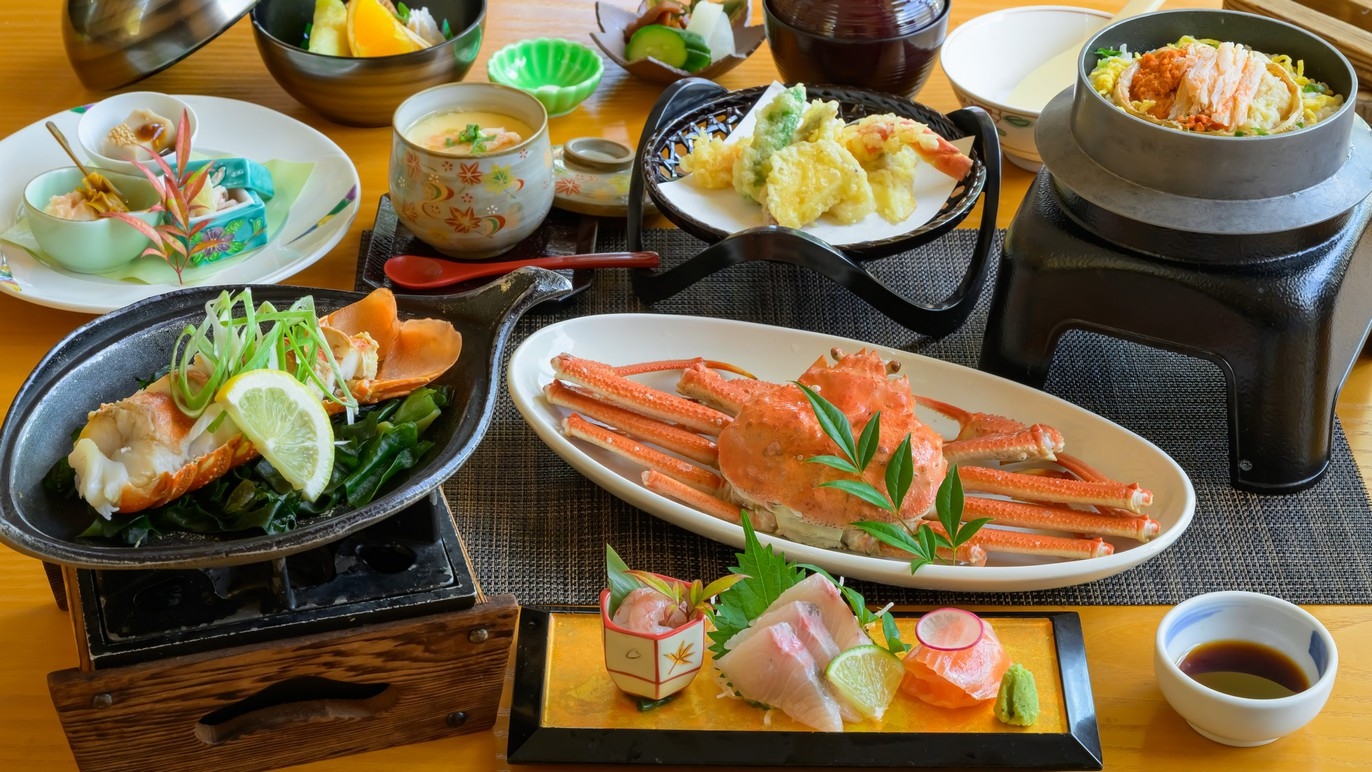 【5％OFF】【楽天スーパーSALE】特選冬麗会席〇ずわい蟹まるごと一杯＆せいこ釜飯ほか旬の幸に舌鼓