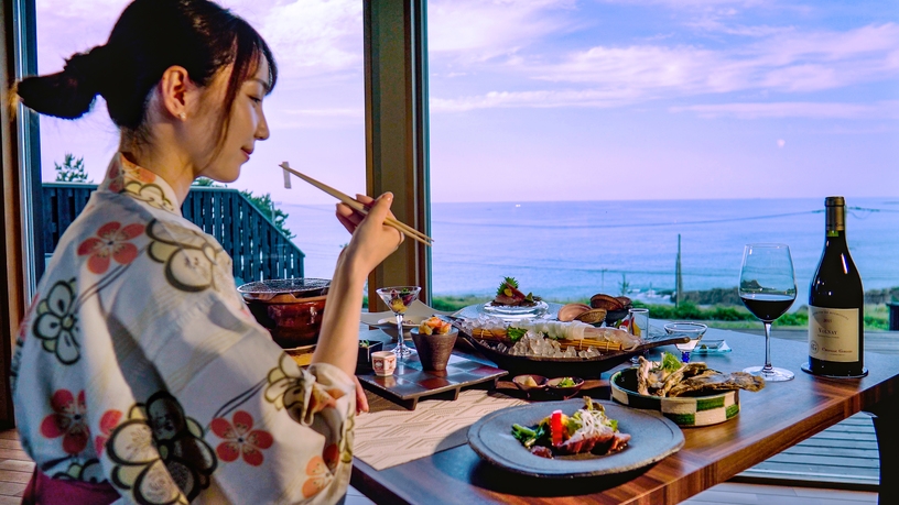 【平日限定】お日にち限定◆料理長お任せ会席・温泉露天風呂付きの和モダン絶景スイートで過ごす！