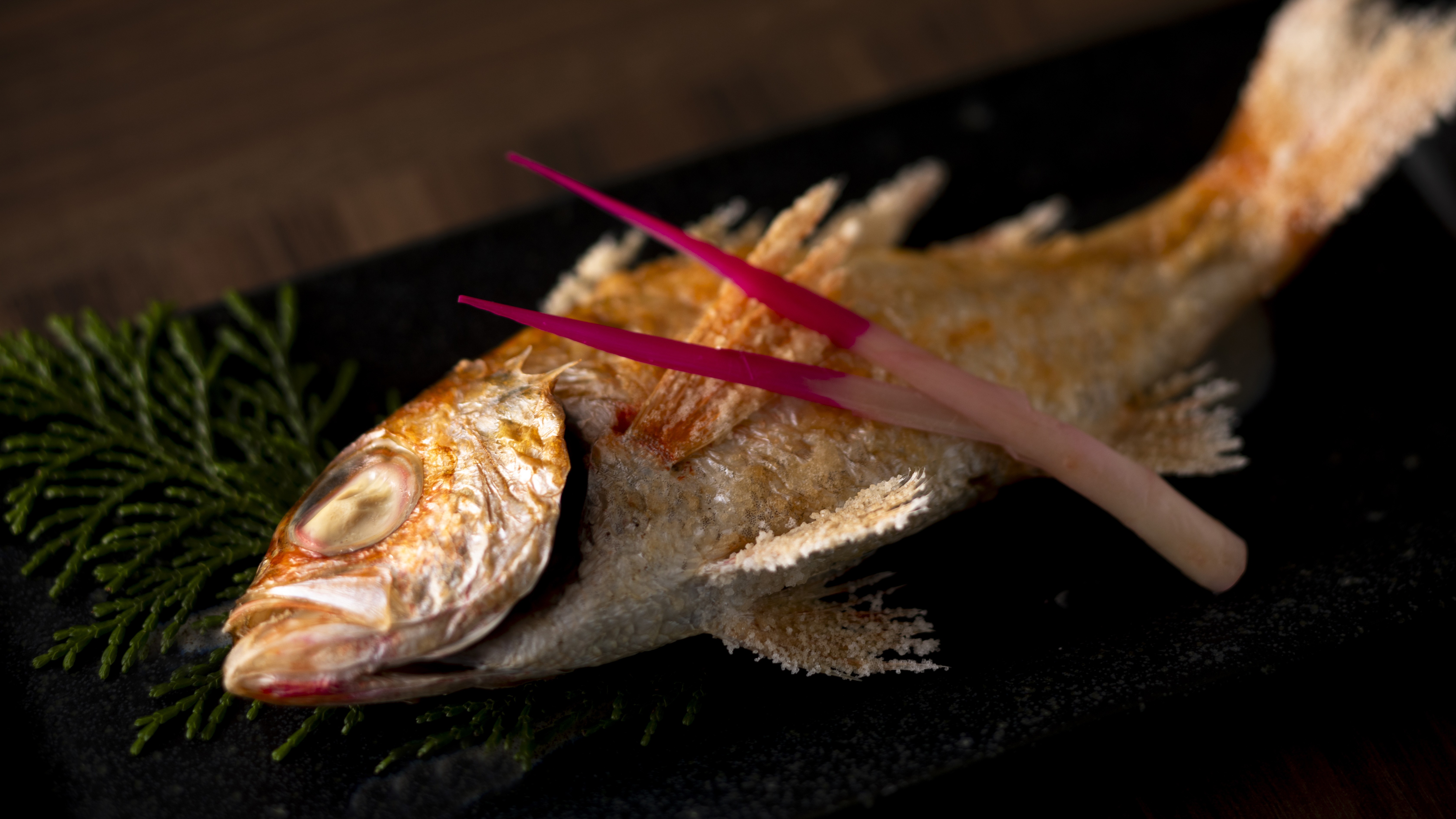 【通年・のどぐろ塩焼き】脂の乗ったのどぐろを丁寧に塩焼きに。香ばしい皮目と、上質な白身を味わう。